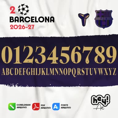 Fonte Vetor Barcelona Camisa 2