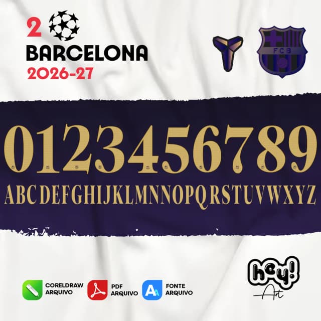 Fonte Vetor Barcelona Camisa 2