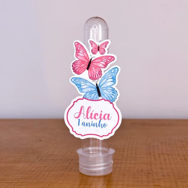 Apliques para Tubetes Personalizados JARDIM - Decoração de Festa | Lembrancinhas | Aniversário | Personalizados