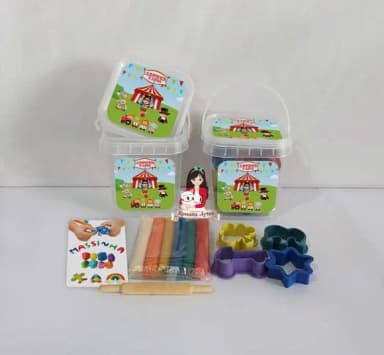 Kit Massinha no Baldinho Personalizado Circo