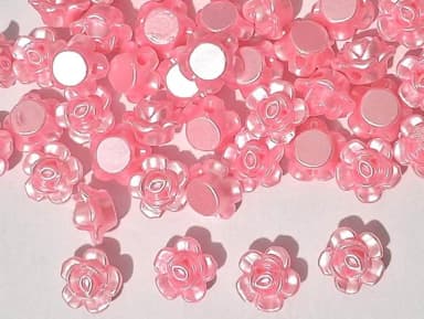 Flor Pink Parolada com Furo 12mm - 50 Unidades