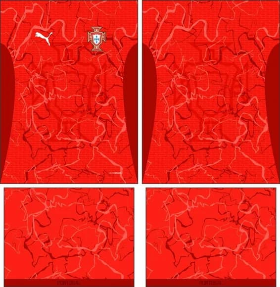 Arte Vetor Camisa Portugal Concept 2025