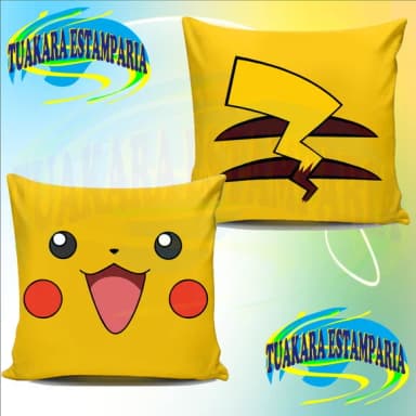 Almofada Pokemon Frente e Verso 20 x 20 - Kit c/ 20 Unidades
