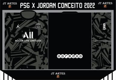 Vetor Camisa do Psg x Jordan Conceito 2022