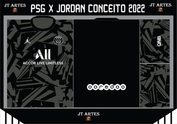 Vetor Camisa do Psg x Jordan Conceito 2022