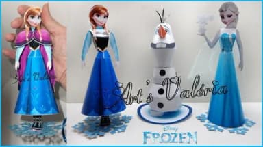 Princesas Frozen 3D - valor unitário