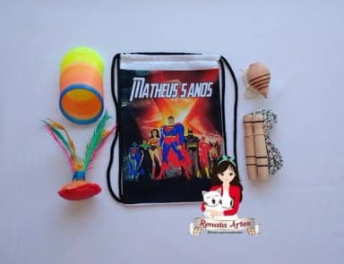 Mochila Boa Infância Personalizada Tema Liga da Justiça