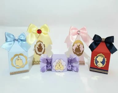 Kit Personalizados Princesas Luxo - 25 Itens