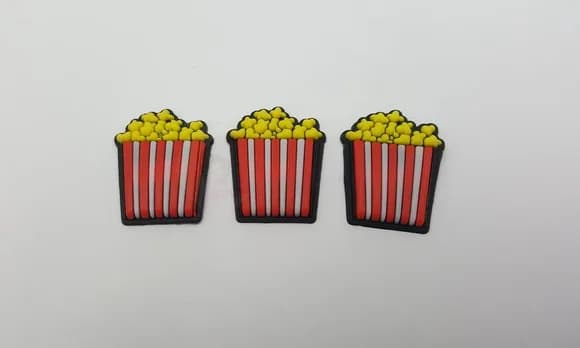 Aplique Pipoca Emborrachado de 2,5cm -Pacotes Com 20 Un