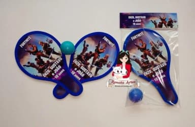 Raquetes de Ping Pong Personalizadas Tema Fortnite