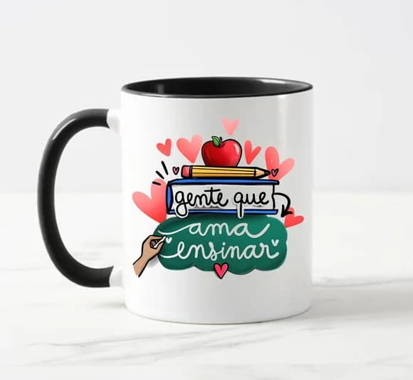 Caneca Professores Gente Que Ama Ensinar