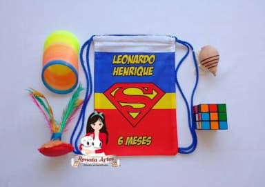 Mochila Brinquedos Retrô Tema Super Man