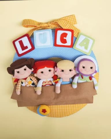 Enfeite de Porta Maternidade Toy Story