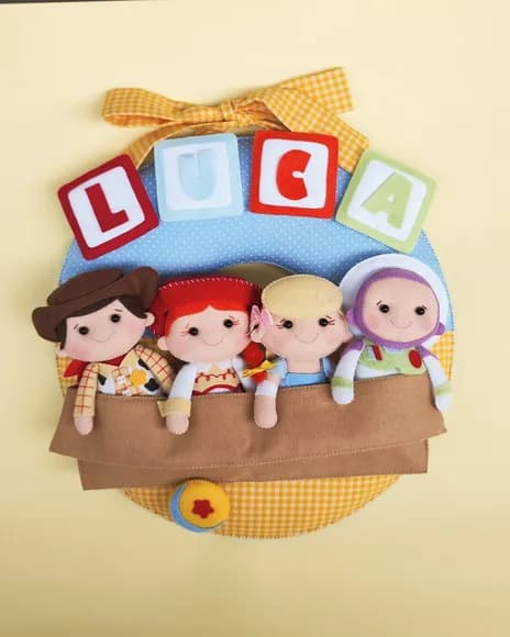 Enfeite de Porta Maternidade Toy Story