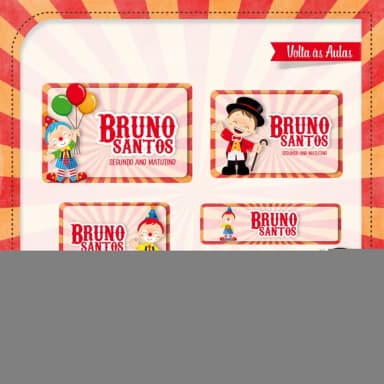 60 Etiquetas Circo