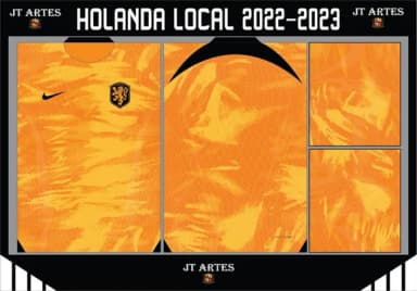 Vetores Camisa Holanda 2022-23 Qatar
