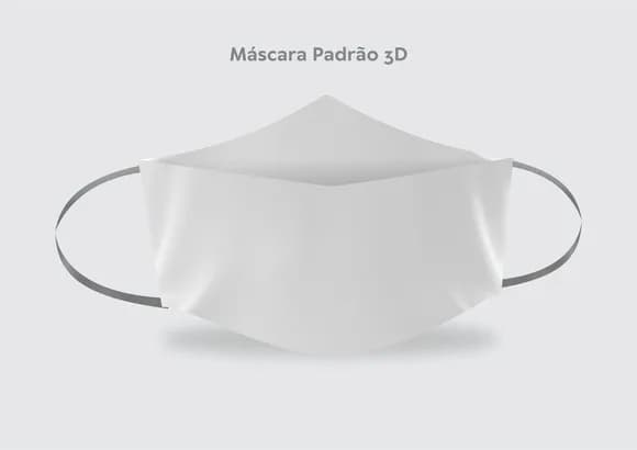Mokunp Máscara 3D Coreldraw -yellow