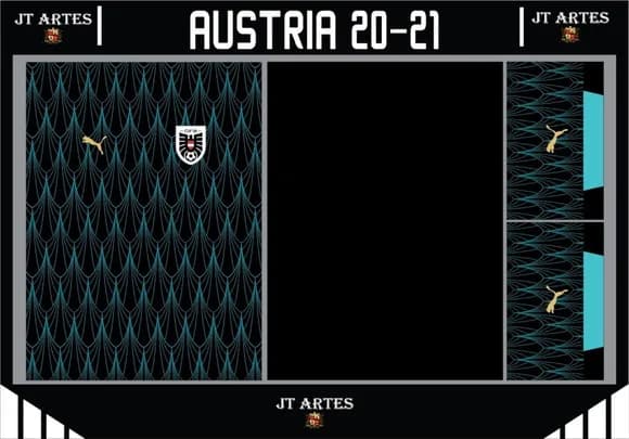 Vetor da Camisa da Austria 20-21