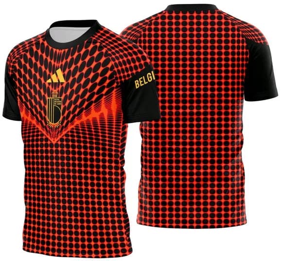 Arte Vetor Camisa Belgica Pre-jogo 2026