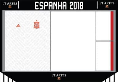 Vetor da Camisa da Espanha Away 2018