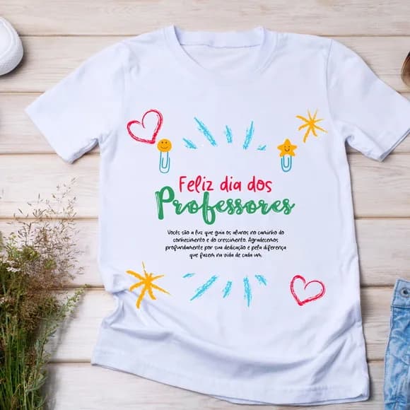 Camiseta Feliz Dia dos Professores