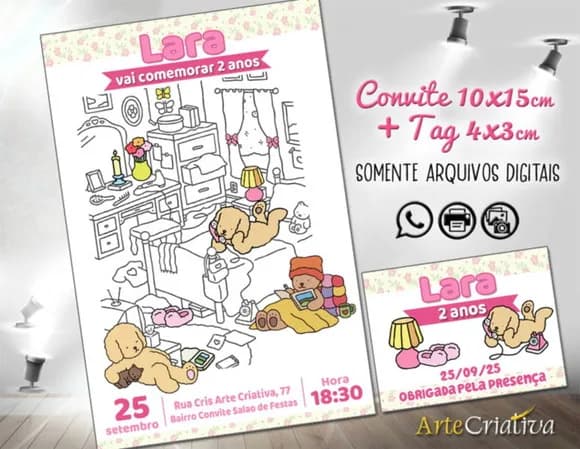 Convite Digital C/tag Bobbie Goods 4