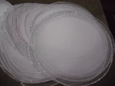 Círculo de Organza 15cm de Diametro - 01 peça