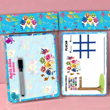Lousa Magica Personalizada lembrancinhas Baby Shark