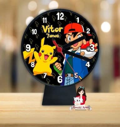 Relógio de Mesa Pokemon