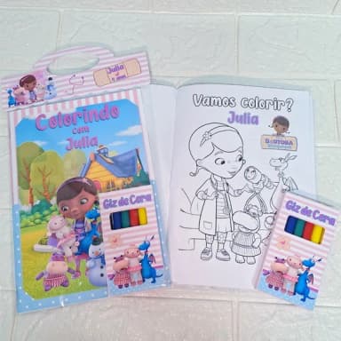 Kit Pintura Personalizado 14x20 - Doutora Brinquedo