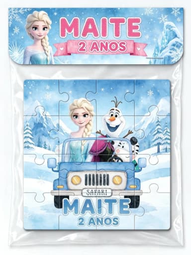 Quebra cabeça Personalizado da Frozen