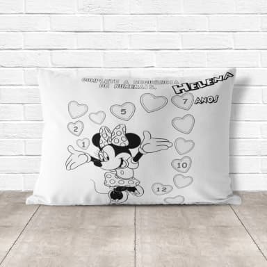 Almofada de Colorir Pinte e Lave da Minnie