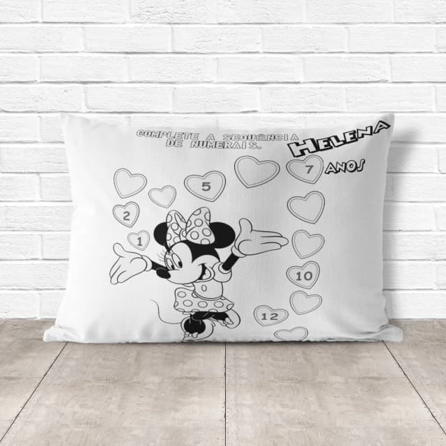 Almofada de Colorir Pinte e Lave da Minnie