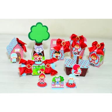 Kit 60 Lembrancinhas Chapeuzinho Vermelho