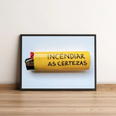 Quadro Decorativo Incendiar as Certezas da Vida 1686