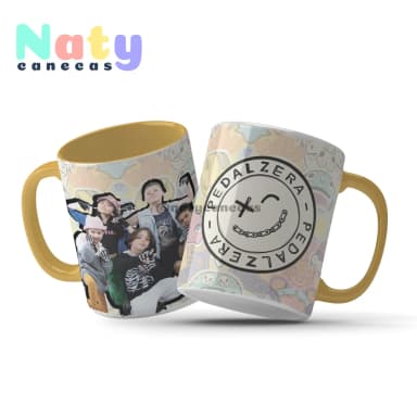 Caneca Personalizada Pedalzera Alça Color