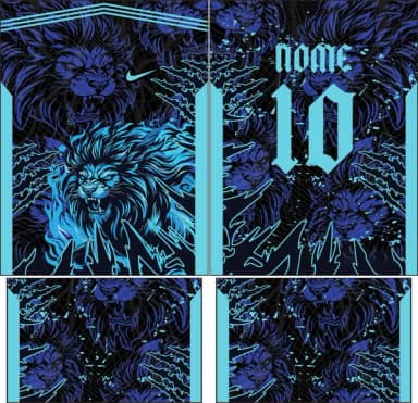 Arte Vetor Camisa Interclasse Leão Mod-847
