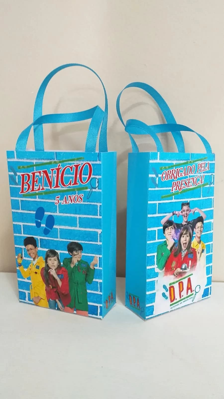 Sacolinhas Personalizadas Detetive do Prédio Azul para Lembrancinhas