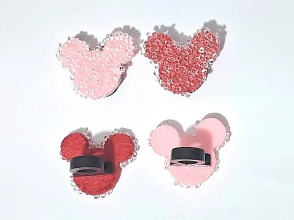 Ponteira P/lápis Minnie Eva com Pedrinhas Pacote C/6 Peças
