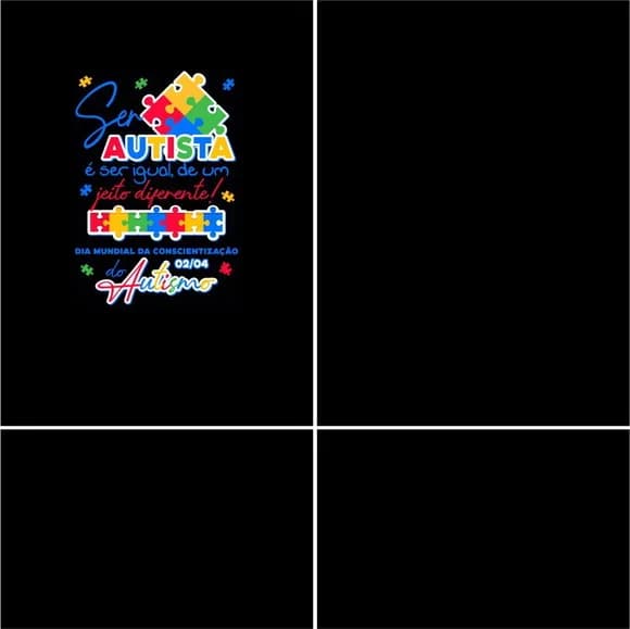 Arte Estampa Camisa Autismo Mod-18