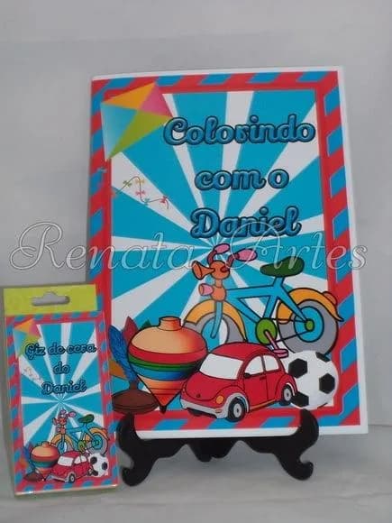 Revista para Colorir com Giz Brinquedos