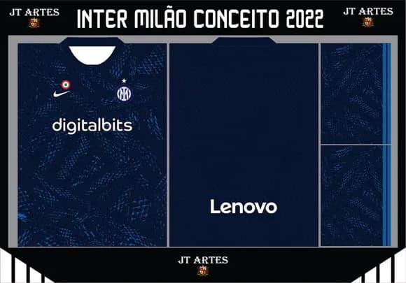 Vetor Camisa do Inter Milão Conceito 2022