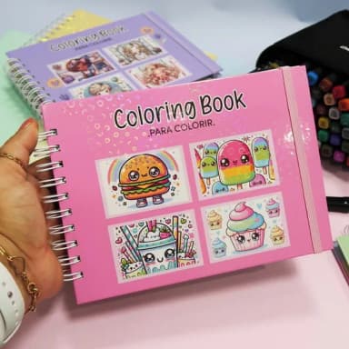 Livro de Colorir A5 com 50 Folhas