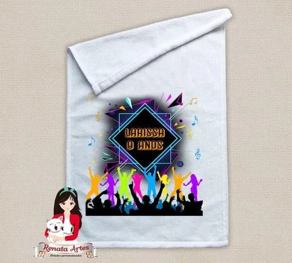 Toalhinha Personalizada Balata Neon