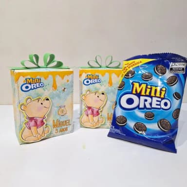 Mini Oreo na Caixa Personalizada - Ursinho Pooh