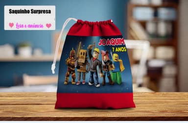 Saquinho Supresa para lembrancinhas Roblox