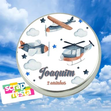 Latinhas Personalizadas Festa Aviador, Aviação