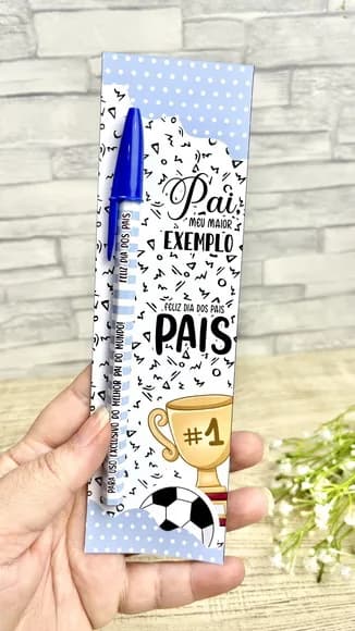 Card com Caneta Dia dos Pais