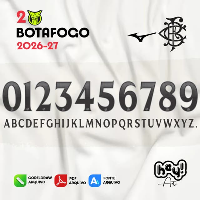 Fonte Vetor Botafogo 2026/27 Away