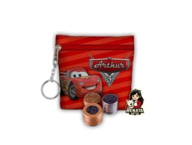 Chaveiro Porta Moedas Personalizado Carros
